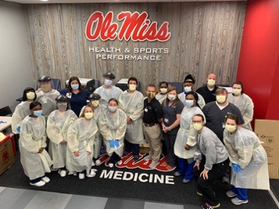 Ole Miss athletic COVID screening