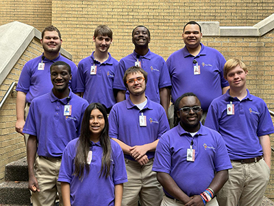 photo of Project SEARCH group of nine interns